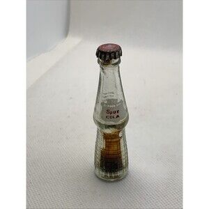 Vintage Miniature Soda Bottle Spur Cola Canada Dry glass Bottle